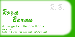 roza beran business card